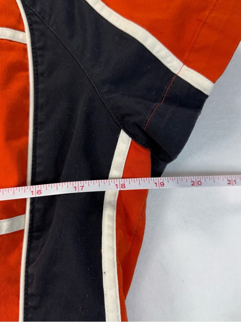 Harley-Davidson Bright Orange and Black Zip Racing Shirt - Picture 6 of 9